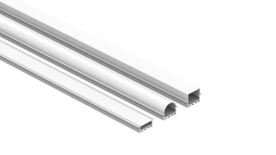 PMMA couvrent le sablage en aluminium d'extrusions de LED de diffuseur de PC