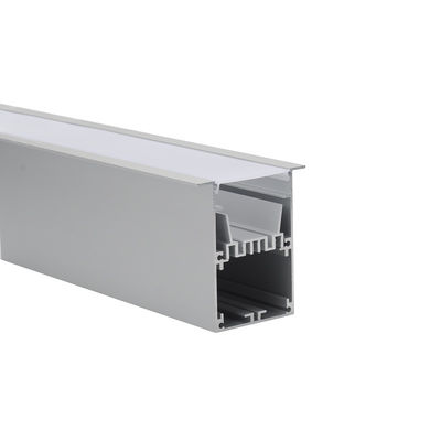 Bon prix oxydation menée en aluminium de sablage du profil enfoncée par largeur IP20 de 50mm en ligne