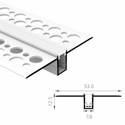 Bon prix T5 6063 le PC PMMA a enfoncé la carte PCB en aluminium menée de l'extrusion 5mm pour la cloison sèche en ligne