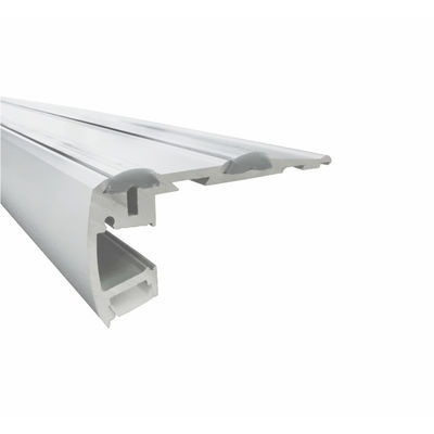 l'extrusion en aluminium du PC PMMA LED de largeur de 8mm profile 6063 T5 avec la couverture de diffuseur de PC