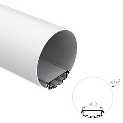 Le diamètre 120mm RoHS autour du levage en aluminium du profil KN10 de LED a anodisé