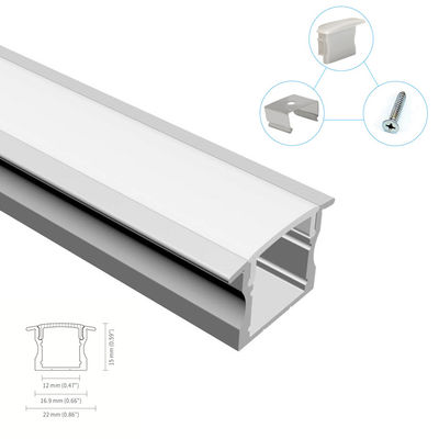 2m standard 2.5m ont enfoncé le profil en aluminium de LED avec la couverture de PC