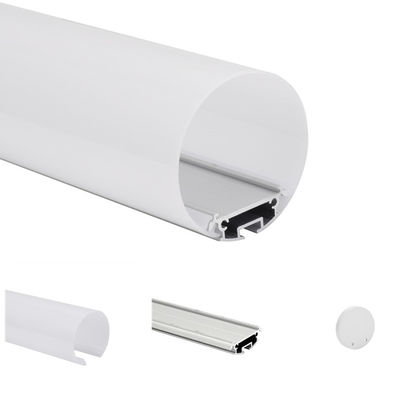 6063 T5 maison du diamètre 60mm de profil du rond LED utilisant des décorations de construction résidentielle allumant KN9
