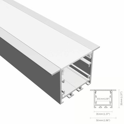 Profil en aluminium enfoncé de levage mené anti-éblouissant du profil T5 6063 LED de la Manche