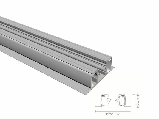 Bon prix Les profils anodisés du mur LED ont expulsé largeur de 10mm avec le diffuseur acrylique IP44 en ligne