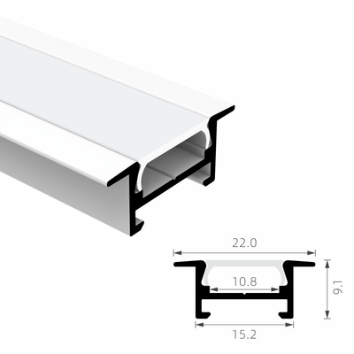 Bon prix Le diffuseur de PC a enfoncé le profil en aluminium de LED sablant 6063 T5 en ligne
