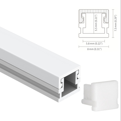 Bon prix H7.5mm a enfoncé la place menée de profil de la Manche sablant 6063 T5 en ligne