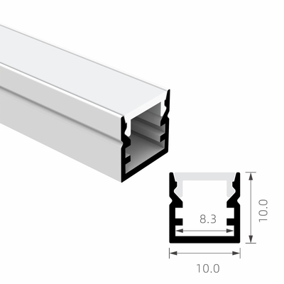 Le PC sablant le profil en aluminium T8 de bande de LED a givré 10×10mm