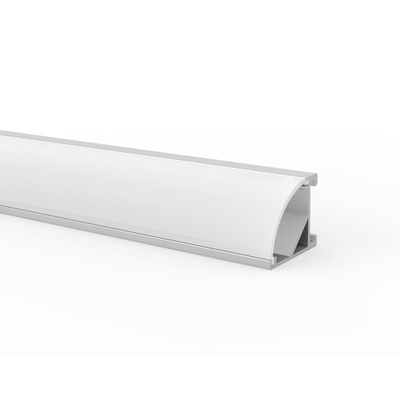 L'argent en aluminium faisant le coin fait sur commande de profil de la longueur 1m 2m 3m LED a enfoncé