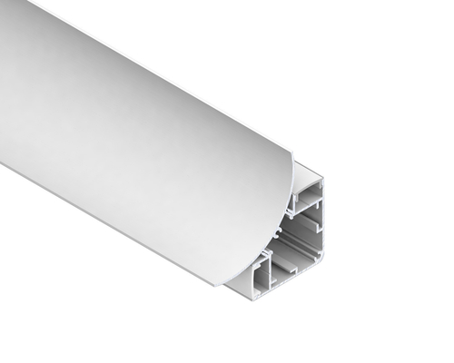 Bon prix À travers allumer le profil en aluminium d'alliage du profil 6063 de bord de 75*95mm en ligne
