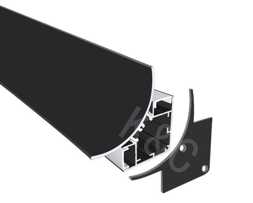 Rating IP20 6063 T5 Alloy Aluminium LED Corner Profil en aluminium pour lampe à bande LED montée en surface