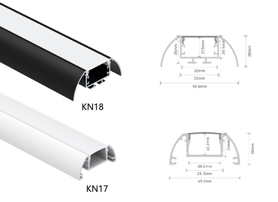 Bon prix ODM IP20 d'OEM a enfoncé l'alliage T5 d'aluminium en aluminium du profil 6063 de LED en ligne