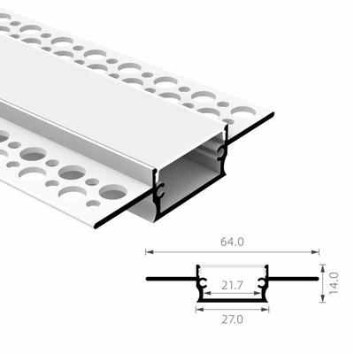 Bon prix La Manche enfoncée par profil en aluminium d'extrusion de plâtre d'IP20 LED en ligne