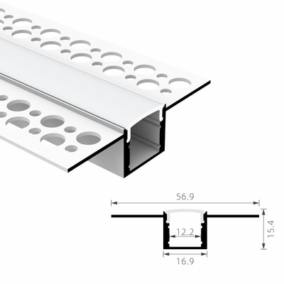 Profil en aluminium de LED pour la cloison sèche menée de la Manche de gypse de plâtre de plafond de lumière de bande