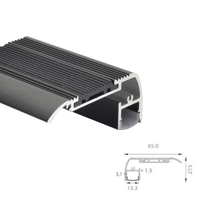 Bon prix Profils en aluminium d'extrusion de profil de LED pour noir de lumière d'étape de théâtre de cinéma anodisé en ligne