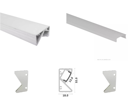 Escalier mené en aluminium enfoncé de coin de mur de profil pour l'extrusion menée de Shrip Lingt