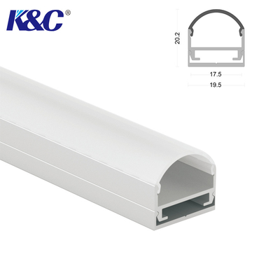 Bon prix La Manche d'alliage d'aluminium de 6063 T5 LED sablant la largeur de carte PCB de 17mm en ligne