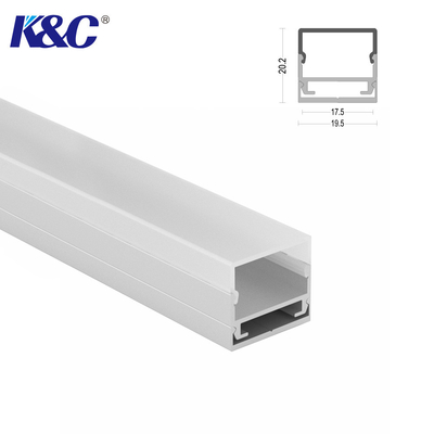 6063 T5 allient le PC du revêtement de jet d'extrusion de la Manche de LED PMMA pour des lumières de bande
