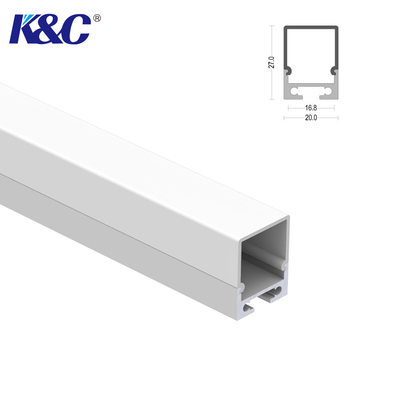 Bon prix profil en aluminium d'extrusion de la longueur LED de 2.5m avec la couverture de diffuseur de PC en ligne
