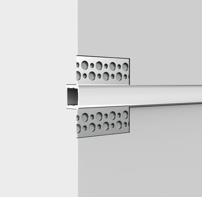 Anodisez/plaque de plâtre encastré mené en aluminium de revêtement de profil de lumière de bande