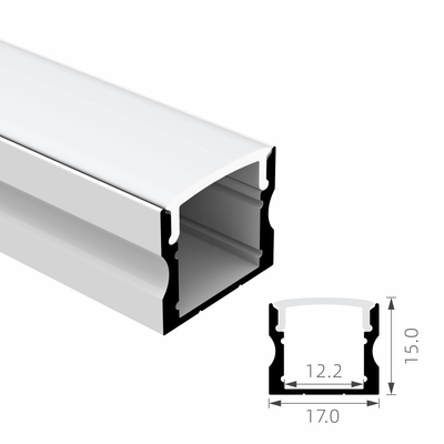 Bon prix L'alliage 6063 T5 a mené l'extrusion en aluminium de profil de bande avec la couverture de diffuseur de PC en ligne