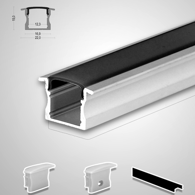 Bon prix L'extrusion de couverture de PC a enfoncé la couverture menée en aluminium d'Ugr de diffuseur de PC de profil pour la solution linéaire menée en ligne