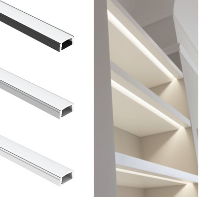 La surface a monté 6063 le diffuseur en aluminium du profil PMMA de bande de LED pour l'éclairage de mur de garde-robe
